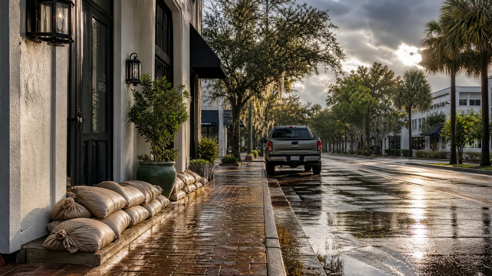 Florida hurricane and flood insurance readiness report with storm-season planning imagery.