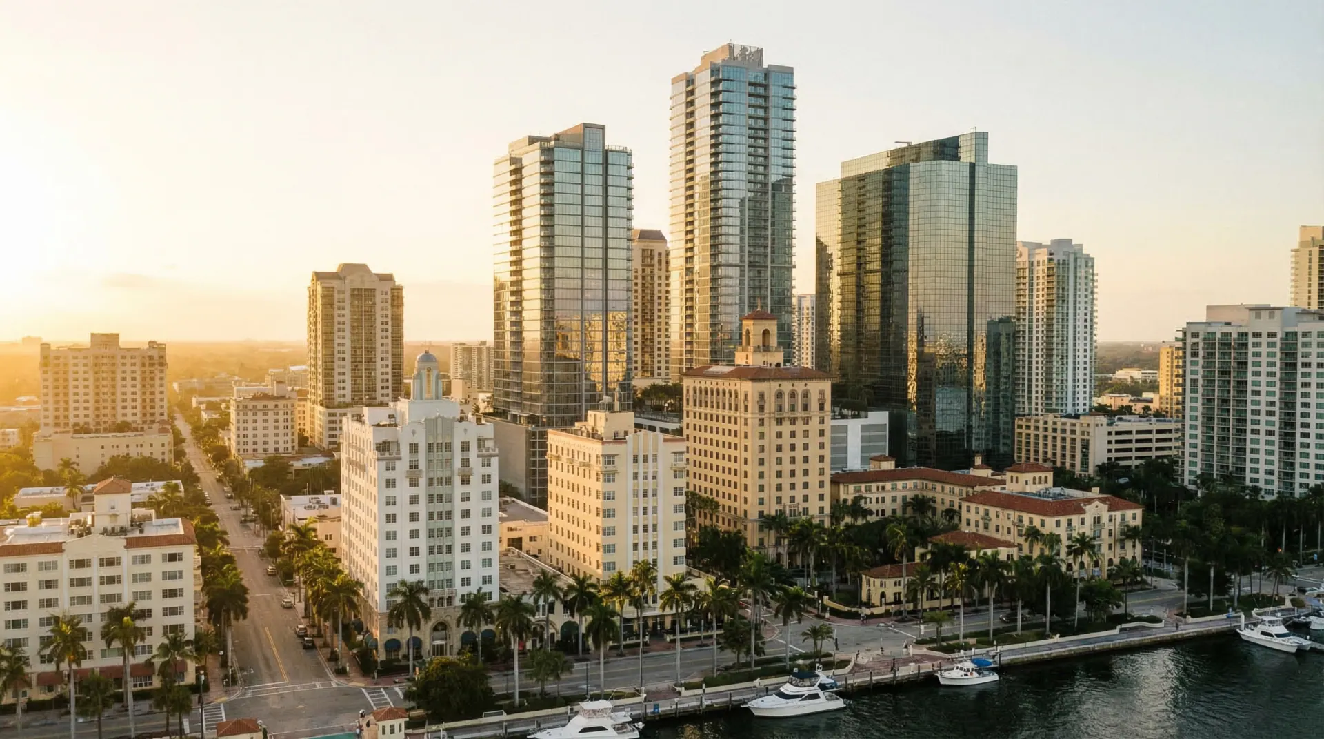 Florida business district skyline