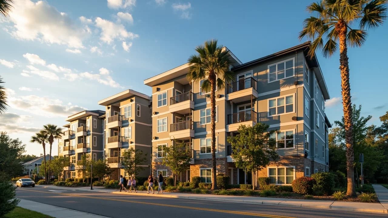 Gainesville Florida apartment complex near the University of Florida campus — renters insurance coverage